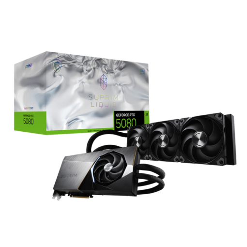 MSI GeForce RTX 5080 16G SUPRIM LIQUID SOC Graphics Card