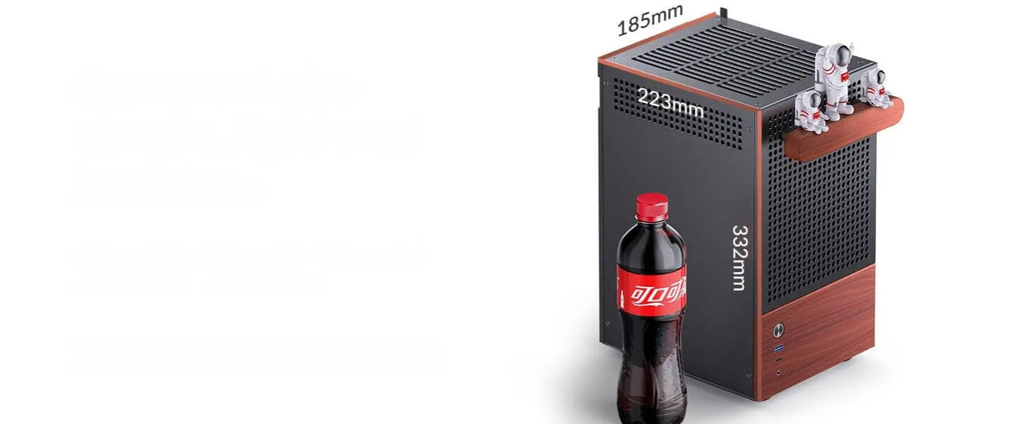 Jonsbo T6 Black iTX Case - Aluminum, Multifunctional Handle, Walnut Panel 34 Jonsbo T6 page pc 10