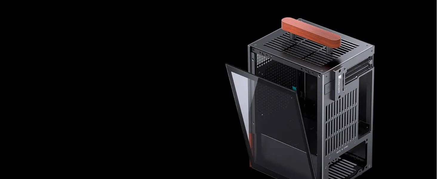 Jonsbo T6 Black iTX Case - Aluminum, Multifunctional Handle, Walnut Panel 33 Jonsbo T6 page pc 9