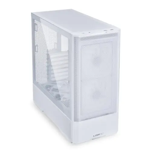 Lian Li LANCOOL 207 White Case - 2x140mm ARGB front, 2x120mm PWM Fans Pre-Installed, USB Type-C Port, Tempered Glass Side Panel