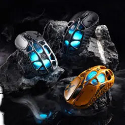 GravaStar Mercury X Wireless Gaming Mouse - 49g, 1000Hz polling rate, Tri-Mode, RGB Lighting