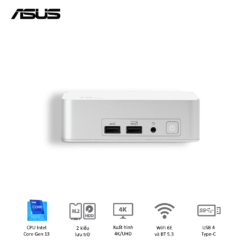 ASUS NUC 13 Prodesk Mini PC (RNUC13VYKI50006) - Intel Core i5-1340P, 2xDDR4-3200, 2xNVMe, 1x SATA 2.5, 2x HDMI 2.1, 2x Thunderbolt, VESA MOUNT