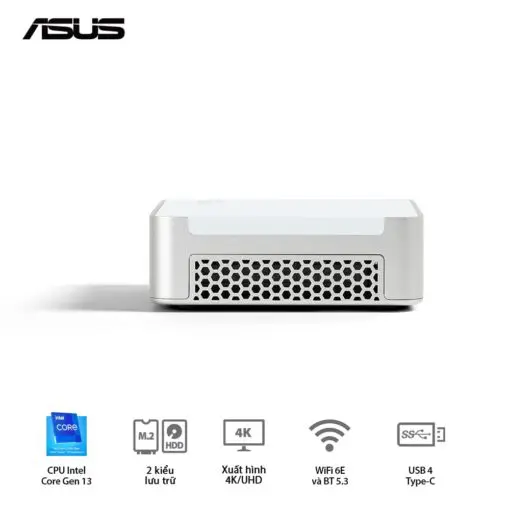 ASUS NUC 13 Prodesk Mini PC (RNUC13VYKI50006) - Intel Core i5-1340P, 2xDDR4-3200, 2xNVMe, 1x SATA 2.5, 2x HDMI 2.1, 2x Thunderbolt, VESA MOUNT