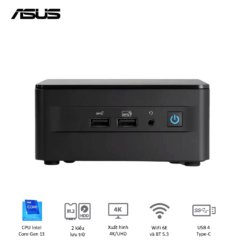 ASUS NUC 13 PRO Tall Mini PC (RNUC13ANHI300001I) - Intel Core i3-1315U, 2xDDR4-3200, 3xNVMe, SATA, 2x HDMI 2.1, 2x Thunderbolt, VESA MOUNT