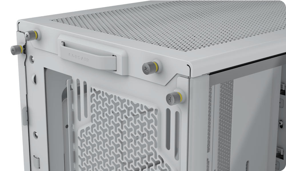 CORSAIR FRAME 4000D White Tempered Glass Modular Mid Tower PC Case 43