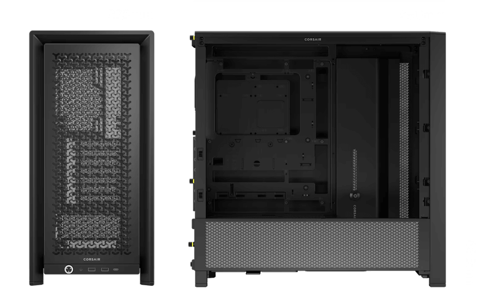 CORSAIR FRAME 4000D RS ARGB White Modular Mid Tower PC Case - Tempered Glass, 3x RS120 ARGB fans 51