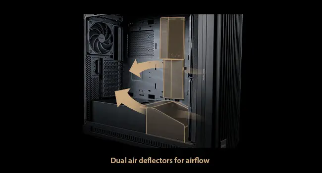 ASUS ProArt PA602 Wood Edition E-ATX PC Case - Black, 420mm radiator, USB 20Gbps support 25 ProArt PA602 Wood Edition Tempered Glass Panel page 4