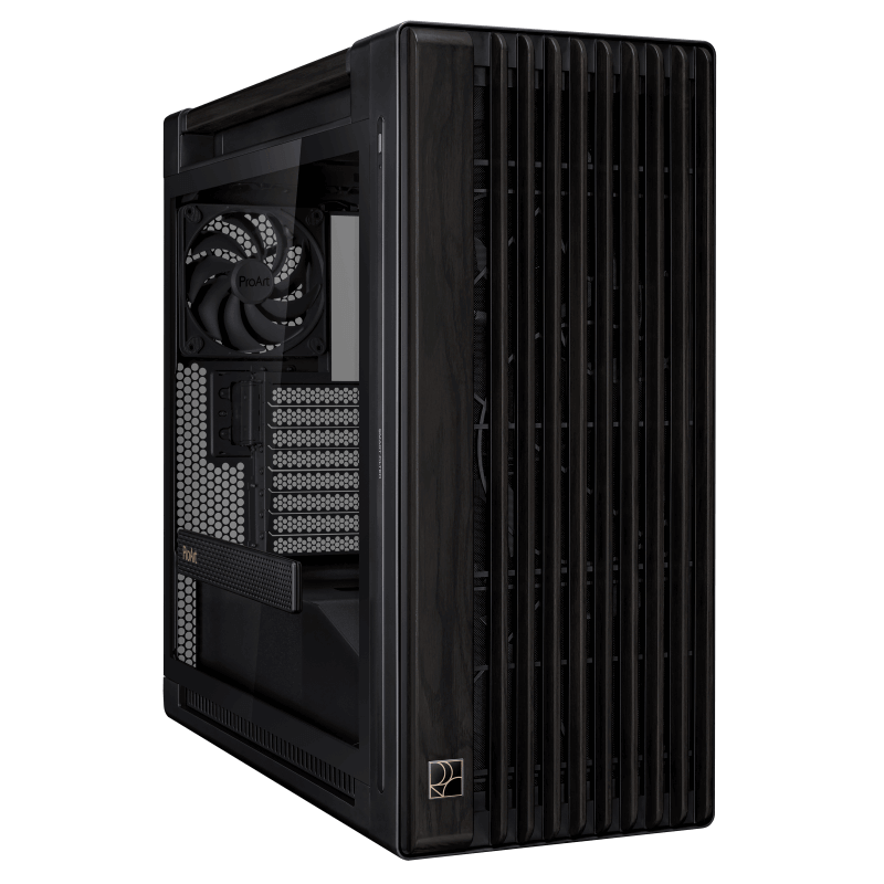 ASUS ProArt PA602 Wood Edition E-ATX PC Case - Black, 420mm radiator, USB 20Gbps support 46 ProArt PA602 Wood Edition Tempered Glass Panel pic 1
