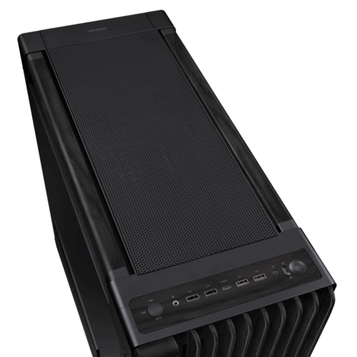 ASUS ProArt PA602 Wood Edition E-ATX PC Case - Black, 420mm radiator, USB 20Gbps support