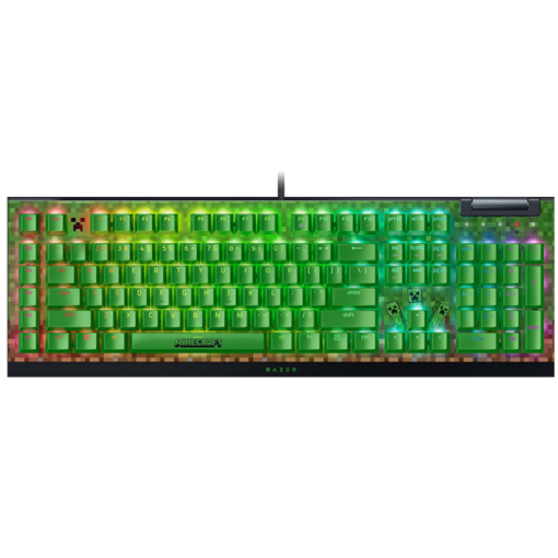 Razer BlackWidow V4 X Minecraft Edition Gaming Mechanical Keyboard - Full Size Wired, Chroma RGB, Razer Green Switch, US Layout, FRML