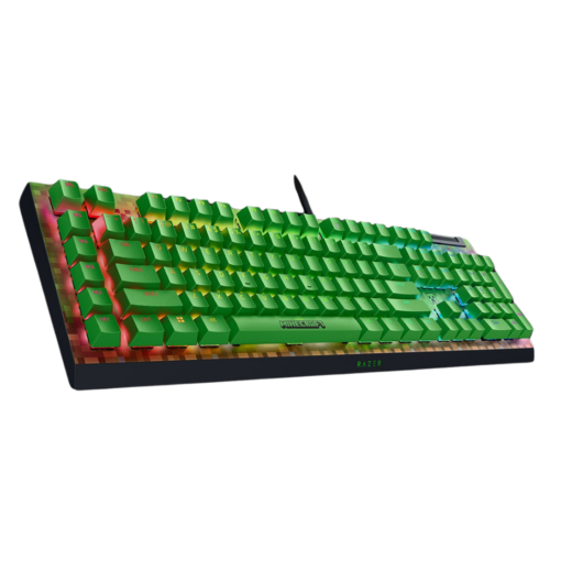 Razer BlackWidow V4 X Minecraft Edition Gaming Mechanical Keyboard - Full Size Wired, Chroma RGB, Razer Green Switch, US Layout, FRML