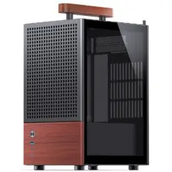 Jonsbo T6 Black iTX Case - Aluminum, Multifunctional Handle, Walnut Panel 8 T6 Black pic 1