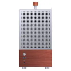 Jonsbo T6 Silver iTX Case - Aluminum, Multifunctional Handle, Walnut Panel 8 T6 Silver pic 4