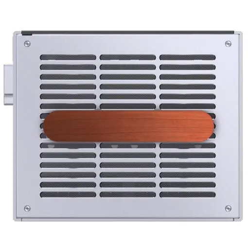 Jonsbo T6 Silver iTX Case - Aluminum, Multifunctional Handle, Walnut Panel