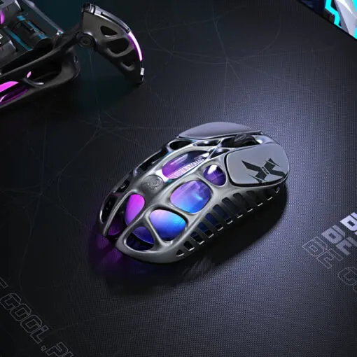 GravaStar Mercury X Pro 8K Wireless Gaming Mouse - 49g, 8000Hz polling rate, Tri-Mode, RGB Lighting