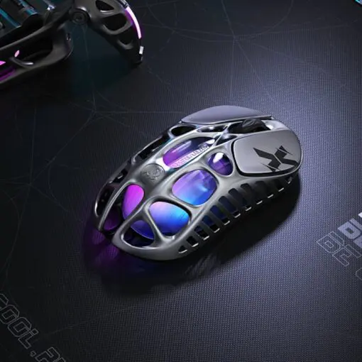 GravaStar Mercury X Wireless Gaming Mouse - 49g, 1000Hz polling rate, Tri-Mode, RGB Lighting