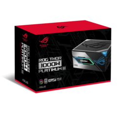 ASUS ROG Thor 1000W Platinum III Gaming PSU (ROG-THOR-1000P3-GAMING) - 1000W, ATX 3.1 compatible, magnetic OLED display, 80 Plus Platinum 14 rog thor 1000p3 gaming pic 1