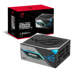 ASUS ROG Thor 1000W Platinum III Gaming PSU (ROG-THOR-1000P3-GAMING) - 1000W, ATX 3.1 compatible, magnetic OLED display, 80 Plus Platinum