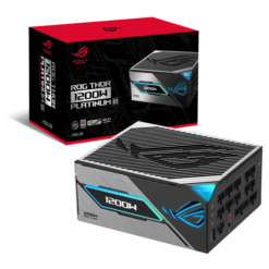 ASUS ROG Thor 1200W Platinum III Gaming PSU (ROG-THOR-1200P3-GAMING) - 1200W, ATX 3.1 compatible, magnetic OLED display, 80 Plus Platinum