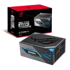ASUS ROG Thor 1600W Platinum III Gaming PSU (ROG-THOR-1600T3-GAMING) - 1600W, ATX 3.1 compatible, magnetic OLED display, 80 Plus Titanium