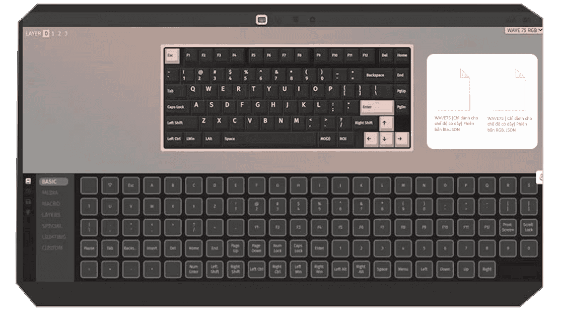 PMO WAVE75 Pro QMK Aluminum Mechanical Keyboard - 75%, 3-mode, FR4, Snow (Kailh), 8000mAh, PVD stainless steel weight 46 022df252 f980 4a9e b730 4e5dbe2fec0b