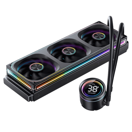 JONSBO TH-360 Black AIO Liquid Cooling - 360mm radiator, Single Frame Unit 3x120mm 3Pin ARGB Fans