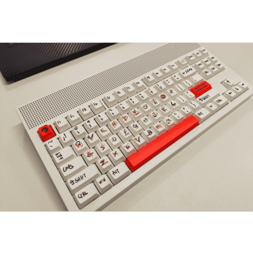 ANGRY MIAO AM Neon 80 Space Silver Base Kit Keyboard - 80%, Leaf Spring Mounting, DIY 389 LEDs