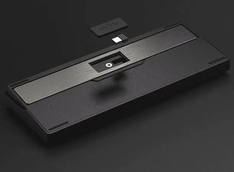 PMO WAVE75 Pro QMK Aluminum Mechanical Keyboard - 75%, 3-mode, FR4, Snow (Kailh), 8000mAh, PVD stainless steel weight 65 12 1