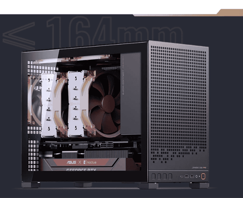 Jonsbo D32 PRO Black M-ATX Case 63 2 1