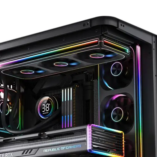 JONSBO TH-360 Black AIO Liquid Cooling - 360mm radiator, Single Frame Unit 3x120mm 3Pin ARGB Fans