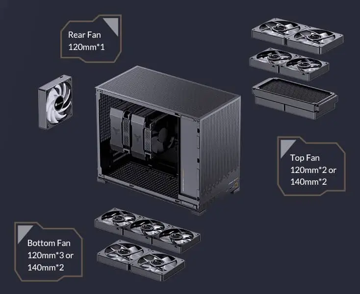 Jonsbo D32 STD White M-ATX Case 40 3
