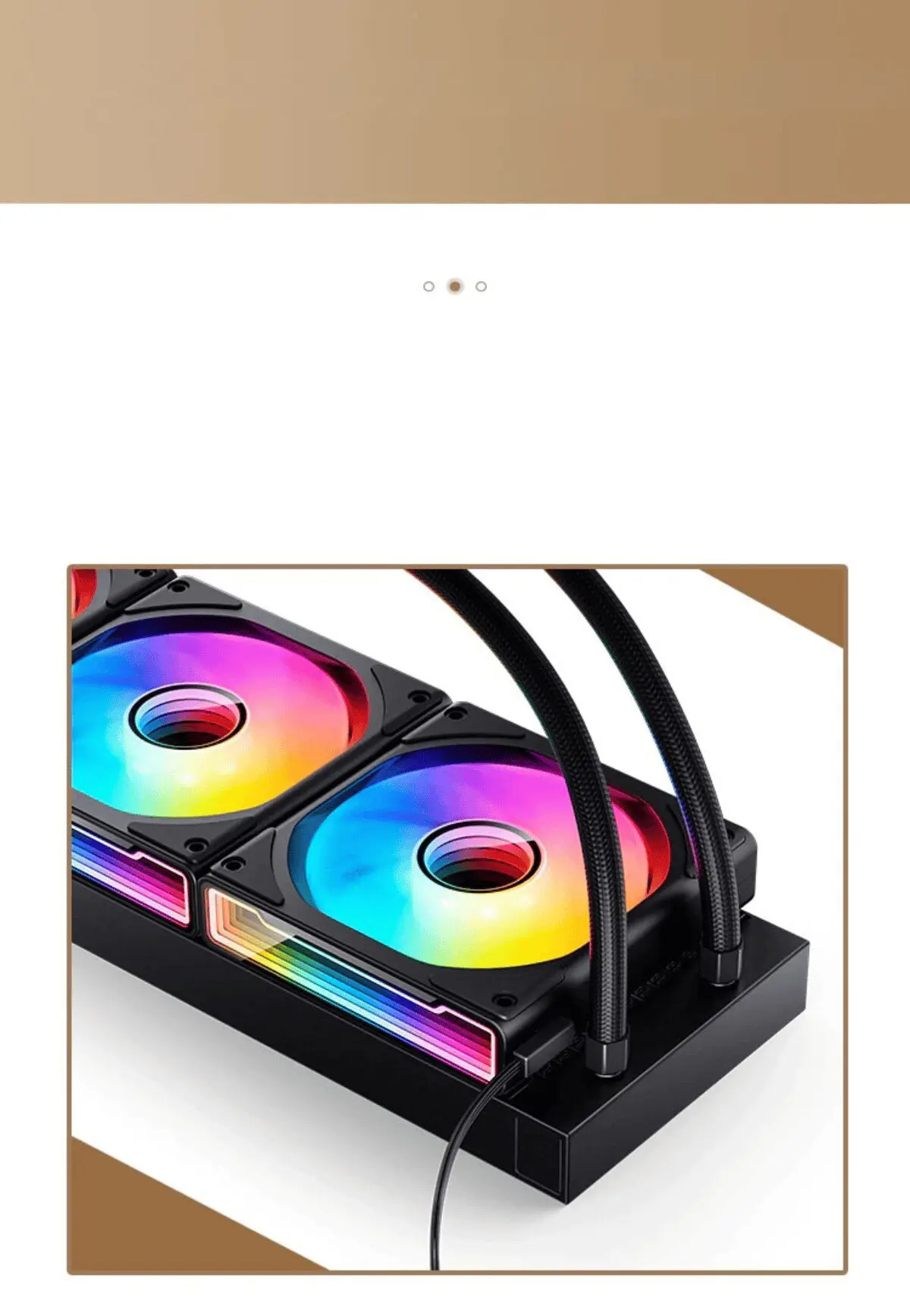 JONSBO TF2-360SC (BI) Black AIO Liquid Cooling - 2.1 inches IPS LCD Screen, 360mm radiator, 3x120mm ARGB Fans 52 6 1