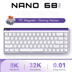 MadLion Nano68 Pro TTC Magnetic Switch Gaming Keyboard  - 8K Hz Wired, Magnetic Switch, Rapid Trigger RT 0.01mm