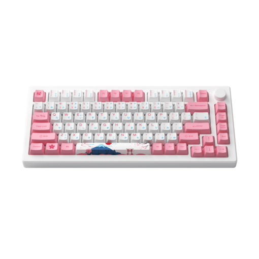 AKKO MOD007B-HE PC Tokyo Sakura Pink Magnetic Switch Keyboard - Hotswap, RGB, USB Type C - Rapid Trigger
