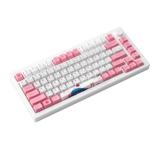 AKKO MOD007B-HE PC Tokyo Sakura Pink Magnetic Switch Keyboard - Hotswap, RGB, USB Type C - Rapid Trigger