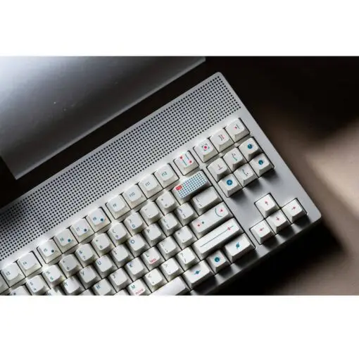 ANGRY MIAO AM Neon 80 Space Silver Base Kit Keyboard - 80%, Leaf Spring Mounting, DIY 389 LEDs