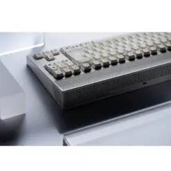 ANGRY MIAO AM Neon 80 Space Silver Base Kit Keyboard - 80%, Leaf Spring Mounting, DIY 389 LEDs 33 DSC07255