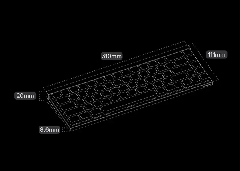 MelGeek MADE68 AIR 8K Pink Keyboard - HE Low-Profile, Rapid Trigger, True 8K Polling Rate, TTC KOM Mini Low-Profile switch 25 MADE68 AIR 8K page 15
