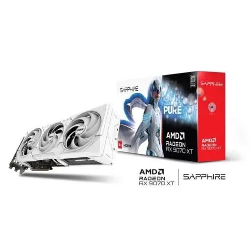 SAPPHIRE PURE AMD Radeon™ RX 9070XT GAMING OC 16GB (11348-02-20G) Graphics Card