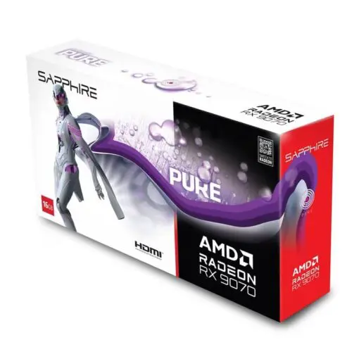 SAPPHIRE PURE AMD Radeon™ RX 9070 GAMING OC 16GB (11349-02-20G) Graphics Card