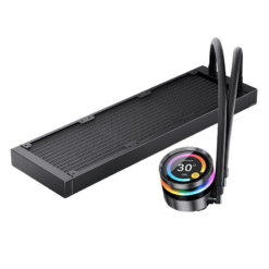 JONSBO TF2-360SC (BN) Black AIO Liquid Cooling - 2.1 inches IPS LCD Screen, 360mm radiator