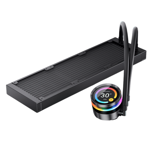 JONSBO TF2-360SC (BN) Black AIO Liquid Cooling - 2.1 inches IPS LCD Screen, 360mm radiator