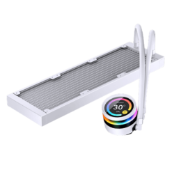 JONSBO TF2-360SC (WN) White AIO Liquid Cooling - 2.1 inches IPS LCD Screen, 360mm radiator