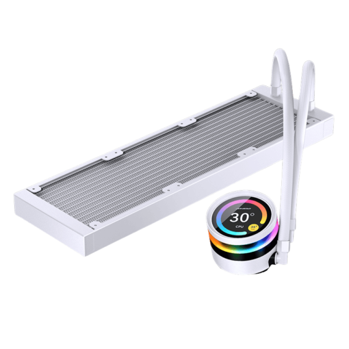 JONSBO TF2-360SC (WN) White AIO Liquid Cooling - 2.1 inches IPS LCD Screen, 360mm radiator