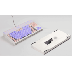 ANGRY MIAO AM Neon 80 Space Silver Base Kit Keyboard - 80%, Leaf Spring Mounting, DIY 389 LEDs 27 am neon 80 21