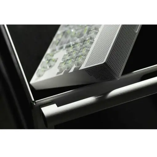ANGRY MIAO AM Neon 80 Space Silver Base Kit Keyboard - 80%, Leaf Spring Mounting, DIY 389 LEDs