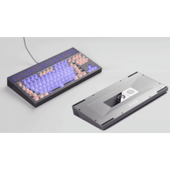 ANGRY MIAO AM Neon 80 Space Silver Base Kit Keyboard - 80%, Leaf Spring Mounting, DIY 389 LEDs 29 am neon 80 24
