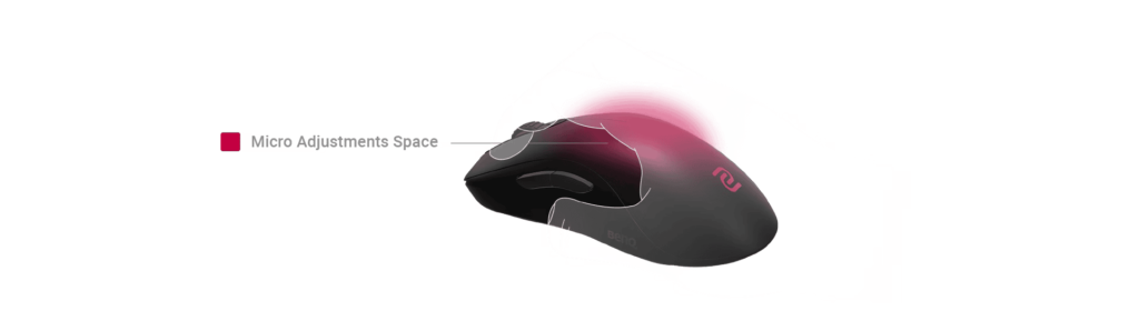 ZOWIE FK2-DW Wireless Ergonomic Gaming - 65g, Matte Black, M Size (125.1 x 64.9 x 36.4 mm) 18 fk dw adjustments space
