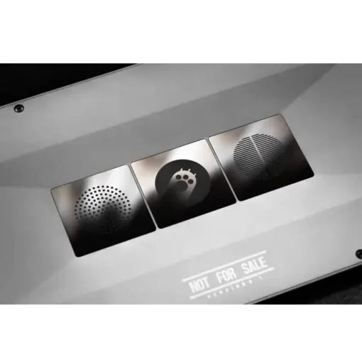 ANGRY MIAO AM Neon 80 Space Silver Base Kit Keyboard - 80%, Leaf Spring Mounting, DIY 389 LEDs