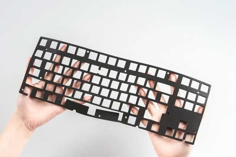 ANGRY MIAO AM Neon 80 Space Silver Base Kit Keyboard - 80%, Leaf Spring Mounting, DIY 389 LEDs 57 neon 80 inside 8